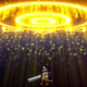 MetalGreymon mid-evolution.